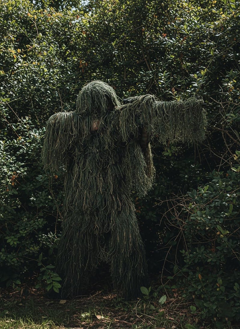Bosvin 3D Camouflage Ghillie Suit Hunting Gear for Adults/Youth & Kids - Perfect for Outdoor Hunting Halloween Costumes - Image 4